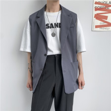 西装马甲外套男夏季新款2021韩版痞子帅气上衣百搭潮流W694-P45，男装西服，星座412-2