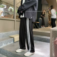 夏季拖地冰丝西裤织带直筒超薄垂感拖地裤XZ1004-1KZ1669P38，男装休闲裤，星座715