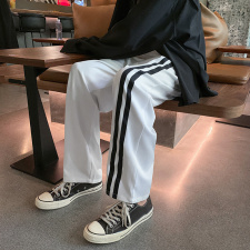 夏季拖地冰丝西裤织带直筒超薄垂感拖地裤XZ1004-1KZ1669P38，男装休闲裤，星座715