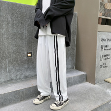 夏季拖地冰丝西裤织带直筒超薄垂感拖地裤XZ1004-1KZ1669P38，男装休闲裤，星座715