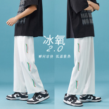 B401-BK330-P45控58夏季九分冰丝裤，男装休闲裤，电商B401