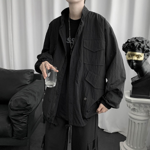 日系古着外套男痞帅气潮流设计感上衣男装新款流行夹克wt051-p50