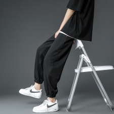 主推有大码(S-5XL）夏季薄款宽松休闲卫裤九分裤男A01特P25-限48，男装休闲裤，电商B377