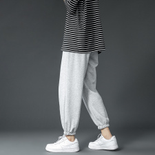 主推夏季薄款卫裤宽松休闲运动九分裤B377-A01-特P25限48，男装休闲裤，电商B377