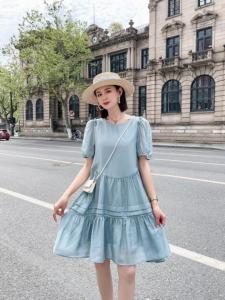 天丝连衣裙,女装连衣裙,她家