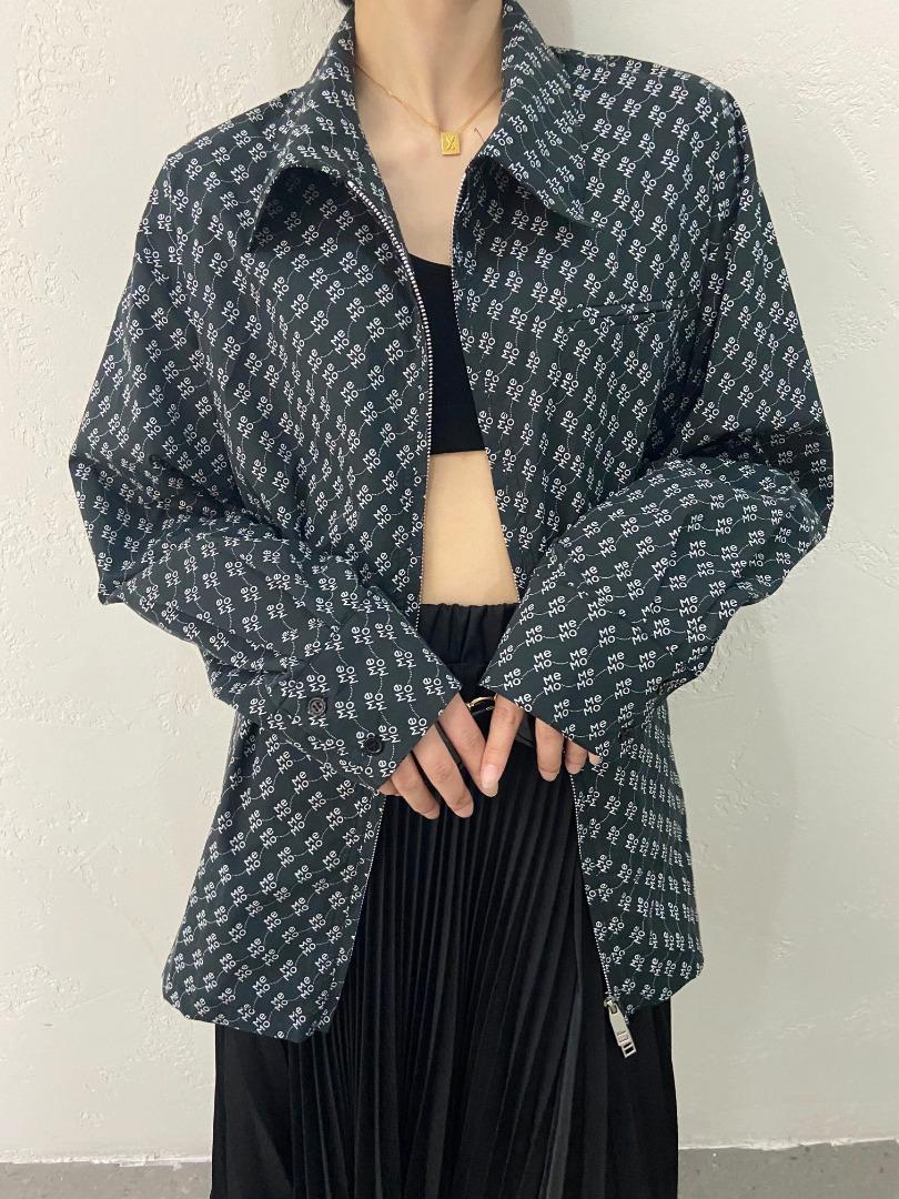 设计师款两穿印花衬衫，女装衬衫，JY.OUBEN