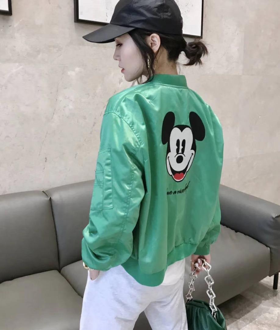 春季米老鼠外套，女装，玉米青豆