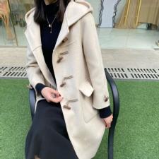 高品质双面羊绒大衣，女装，IECE