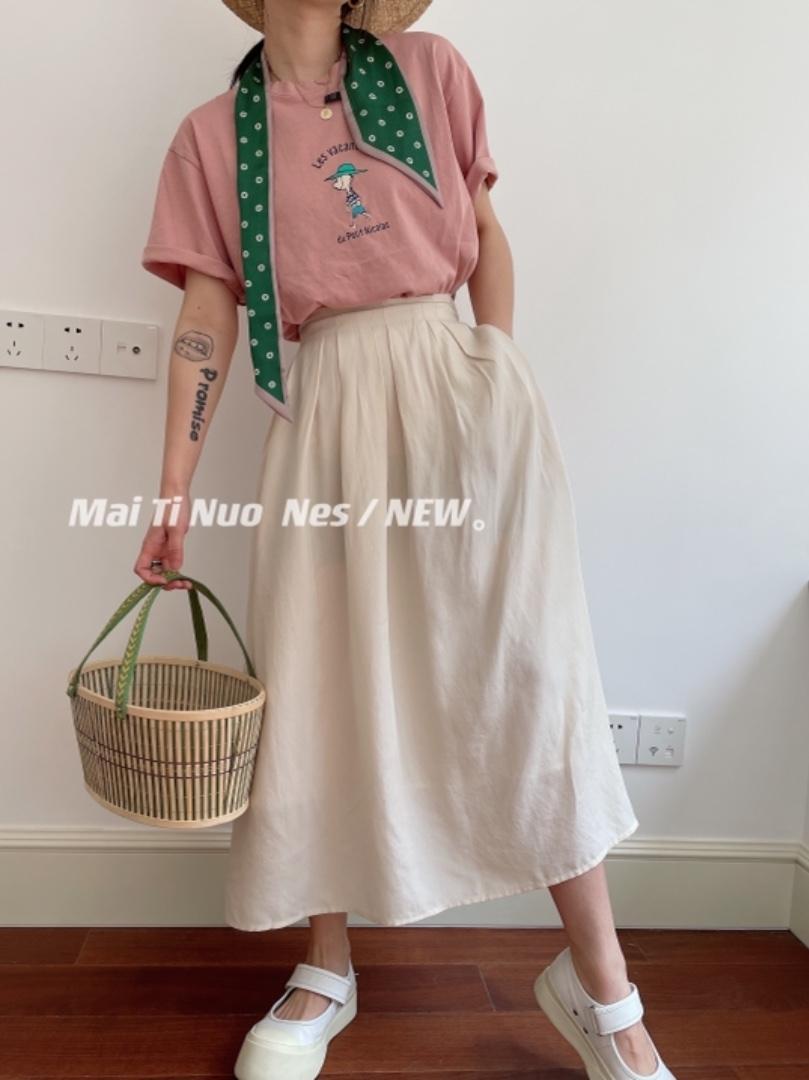 百搭显瘦半身长裙，女装，麦缇诺