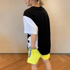 夏季新款拼接短袖，女装，HV7ING