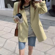 现货薄料西服，百搭款，女装，约她