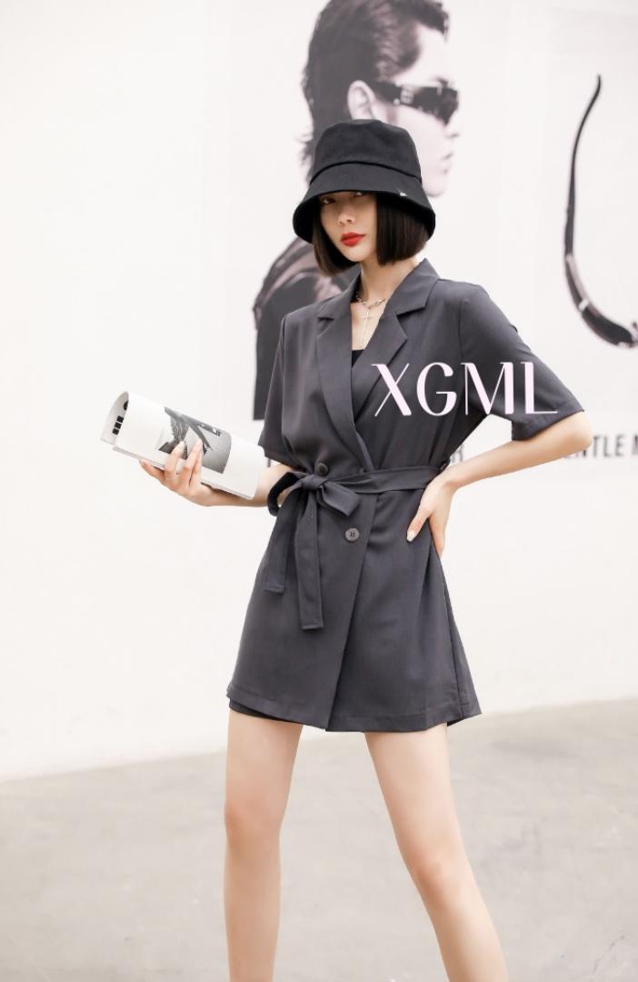 夏季新款连衣裙小衫两件套打底衫，女装连衣裙，香g米拉