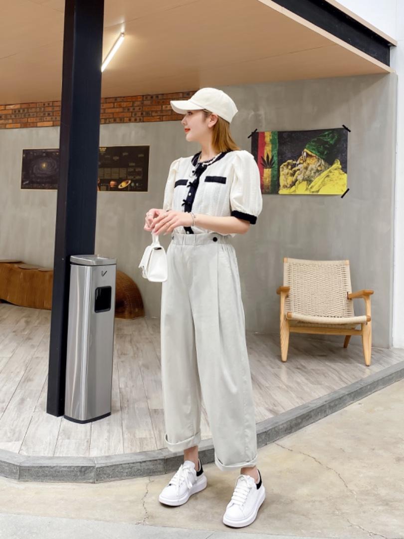 全棉弹力直筒裤颜色都超美丽MLXL，女装，潮不落