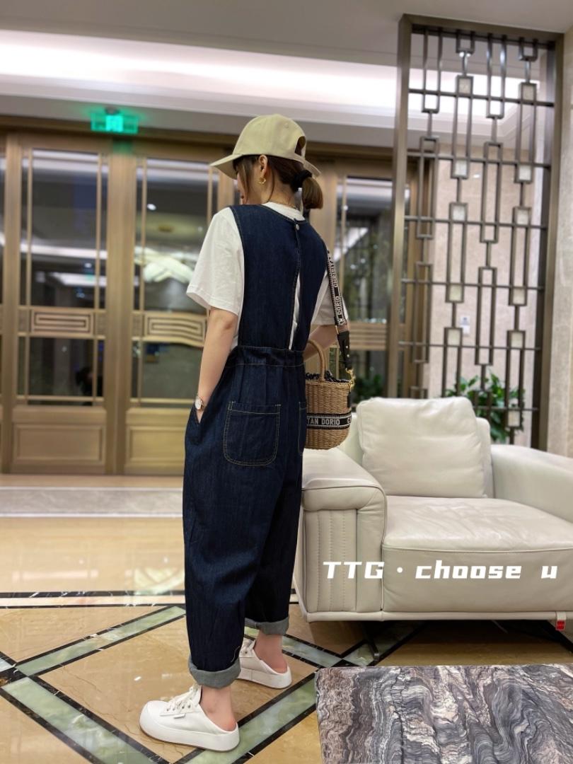 牛仔背带裤，女装，跳跳谷