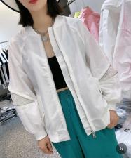 Z2127春季炸街女潮ins设计感小众薄款亮片上衣宽松外套，女装，L·H·X