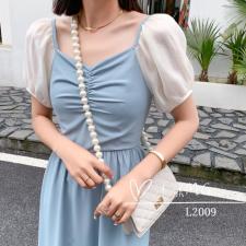 【现货】夏装新款：撞色连衣裙，女装连衣裙，沐歌 尚茗秀