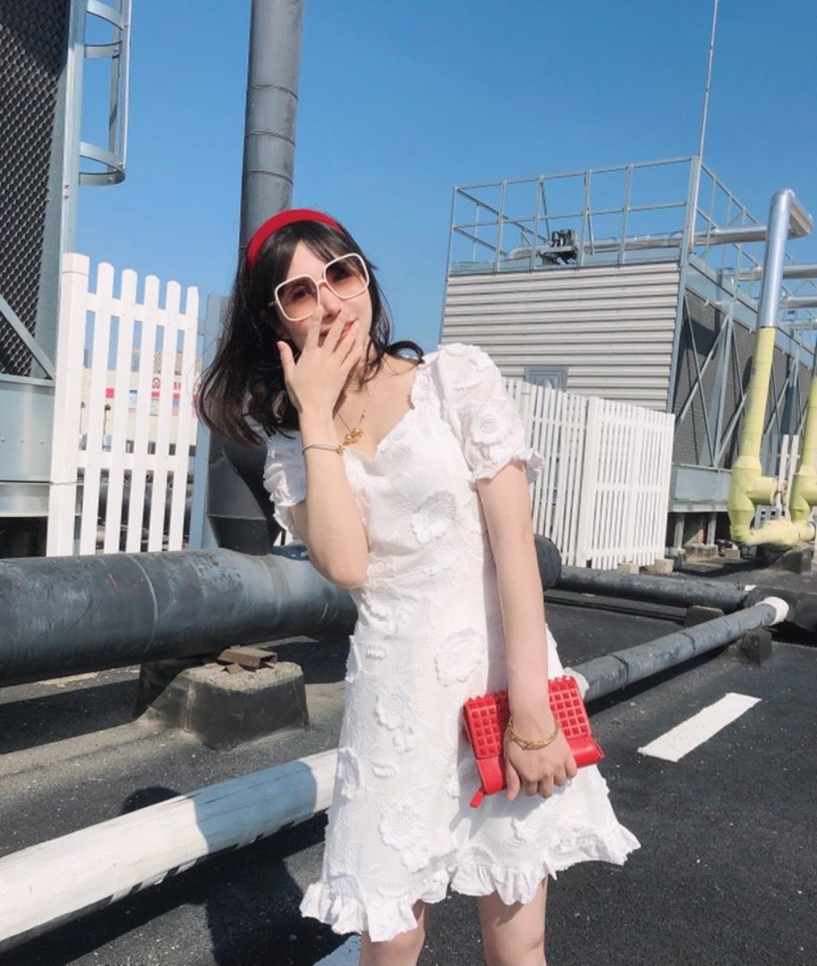 【现货】蕾丝初恋风小清新连衣裙，女装连衣裙，ONE