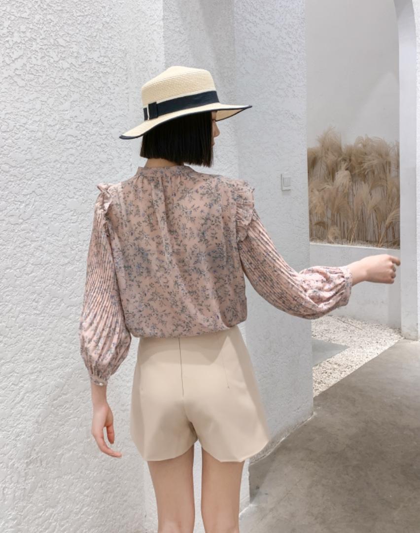 【现货】春夏新款花边蝴蝶结衬衫淑女风，女装衬衫，笑思源