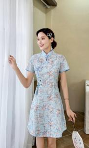 2021夏装新款改良版旗袍,女装婚纱/旗袍/礼服,晗菲曼琪
