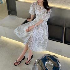 韩版碎花连衣裙，女装连衣裙，深度