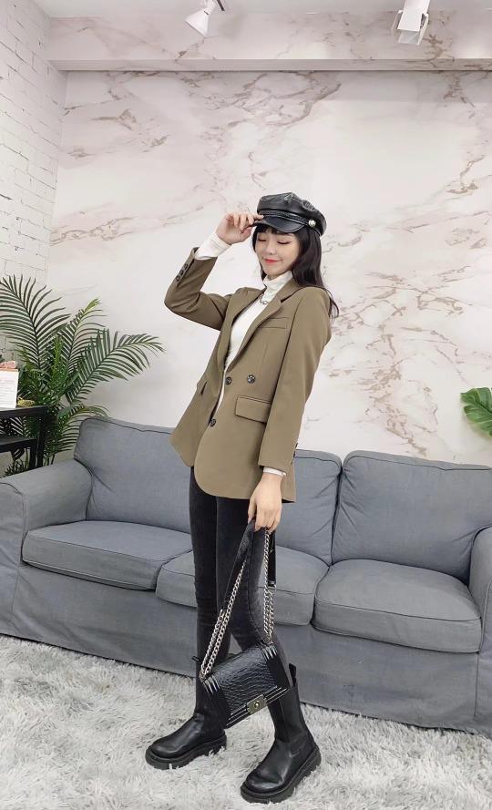 2021春装小西装，女装西装，艾涵