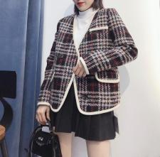 冬季新款小香风夹棉外套，女装，琼卿格