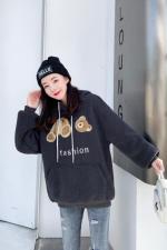 冬季颗粒绒卫衣，女装卫衣/绒衫，艾伊贝雪