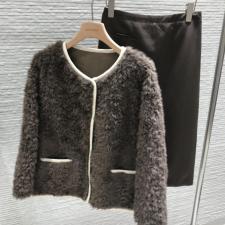 羽绒服派克服皮毛一体，女装羽绒服，米索·美素