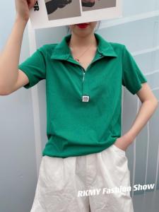 现货 夏季polo带标,女装,人可·木易