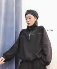 【现货】加厚单拉链套头卫衣，女装卫衣/绒衫，億亿铭品