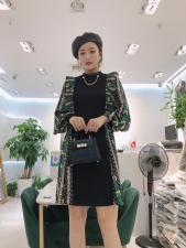 【现货】花色拼背连衣裙，女装连衣裙，艾丹迪蔓