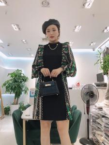 【现货】花色拼背连衣裙,女装连衣裙,艾丹迪蔓