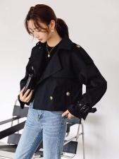 SGH2099韩系简约时尚短款外套风衣，女装风衣，L·H·X