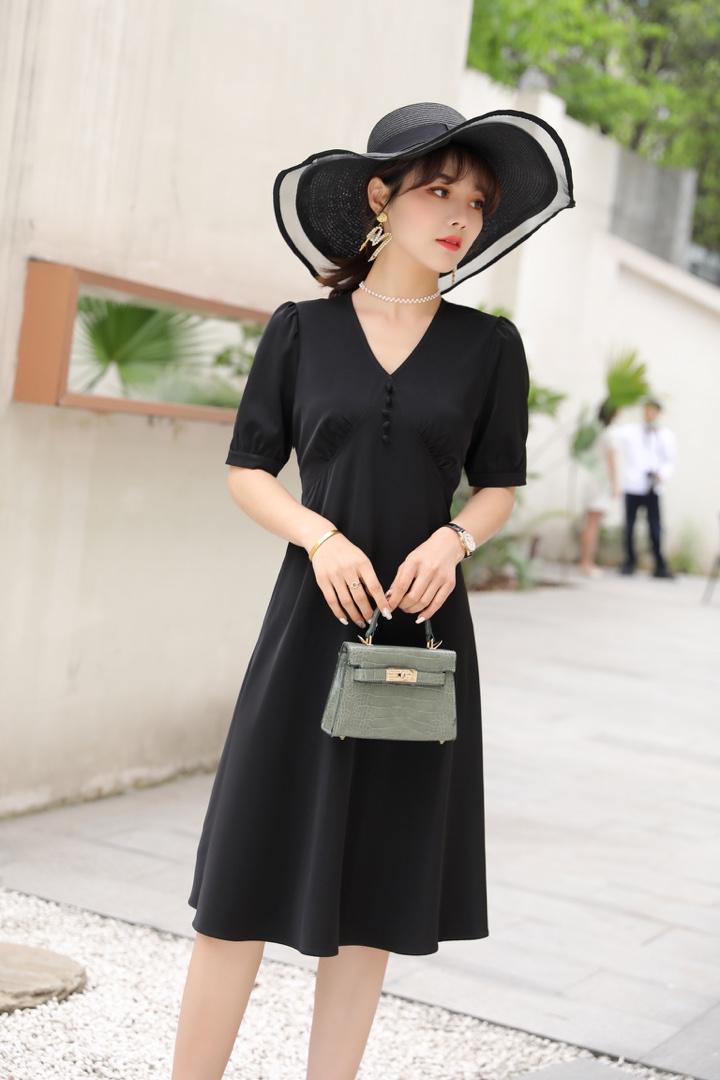 华尔缎连衣裙，女装连衣裙，卡娜品位