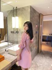 日韩连衣裙，女装连衣裙，花海QY