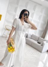 现货棉布净色韩版宫廷风连衣裙,女装连衣裙,YO\VLF雅洛菲