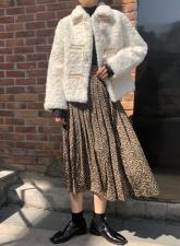 【现货】新款黄金貂短外套 白，杏，咖 MLXL，女装短外套，FUMEI赋美