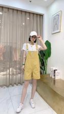 现货套装背带短裤，女装职业装，吸引力