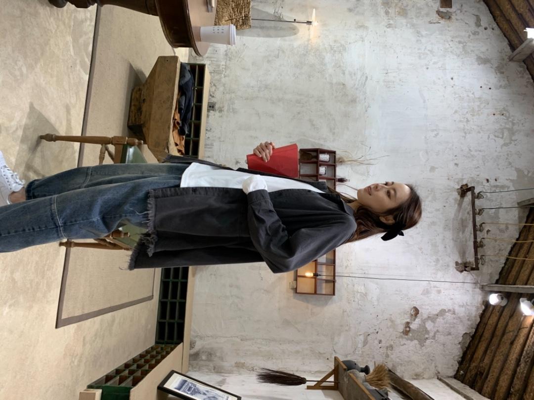 春季新品牛仔衬衫，女装衬衫，怪怪树