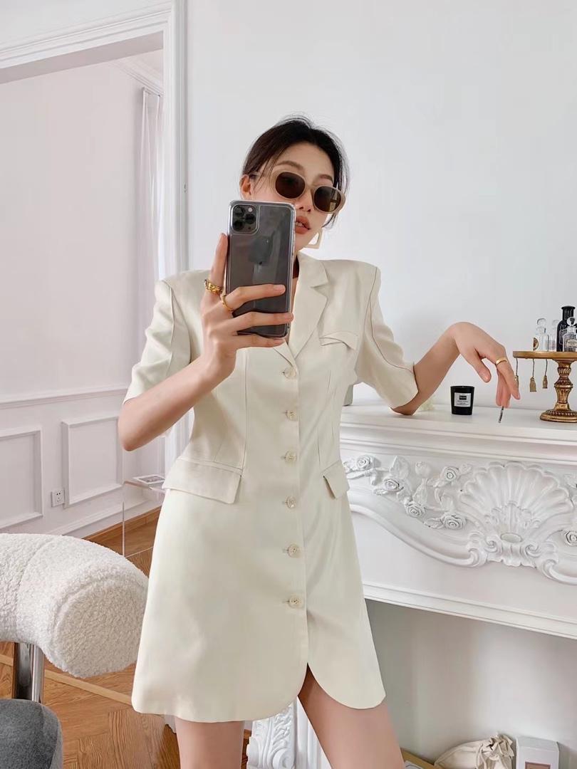 夏季后腰镂空西装裙，女装西装，AUDREY WANG