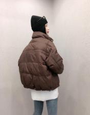 DG851韩版新款时尚立领保暖百分百羽绒服，女装羽绒服，L·H·X