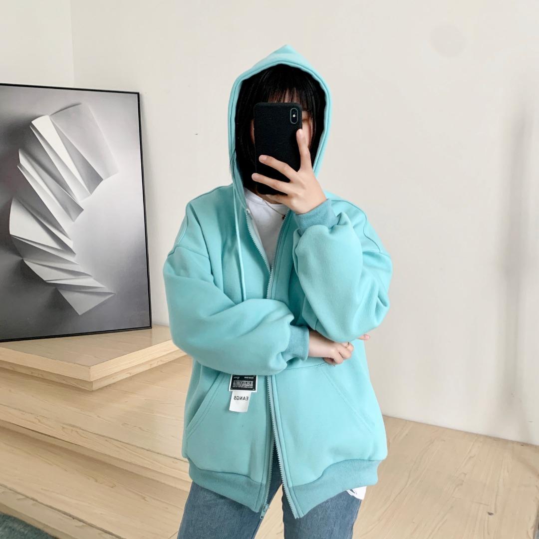 春款新戴帽彩色外套，女装，赫她娜
