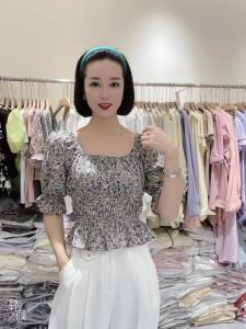 夏款新品百搭碎花上衣，女装，帛糸霓娜