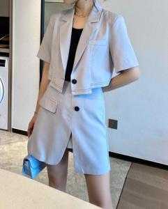 套装洋气,女装职业装,露彩