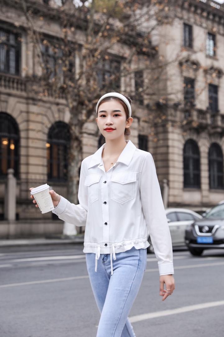 抽绳收腰薄款百搭，女装，百变诱惑