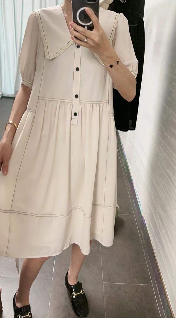 【现货】夏季新款娃娃领减龄连衣裙，女装连衣裙，KEYI