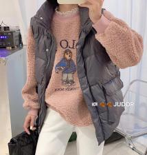 现货冬季韩版简约羽绒马甲，女装马夹，涵美人