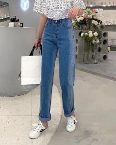 2021春款牛仔老爹裤,女装,依涵
