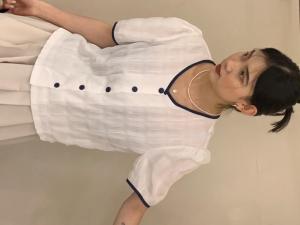 夏季拼色格纹小衫,女装,mm+ 里墨恩
