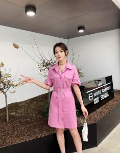 休闲工装裙,女装,水锦红